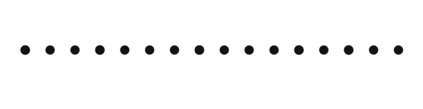 image of 16 dots spaced evenly in a line
